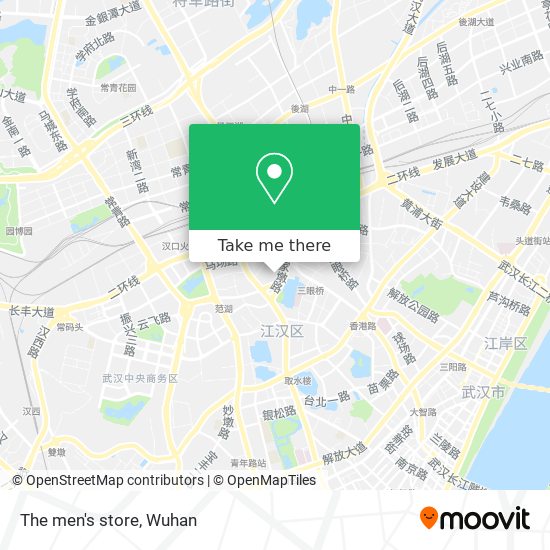 The men's store map