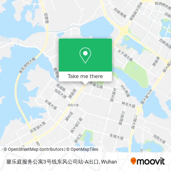 馨乐庭服务公寓3号线东风公司站-A出口 map