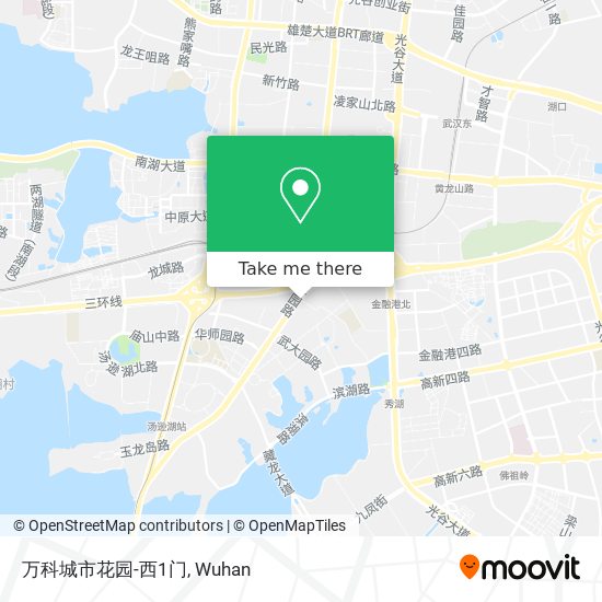万科城市花园-西1门 map