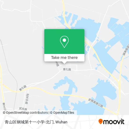 青山区钢城第十一小学-北门 map