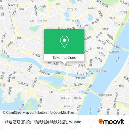 精途酒店(凯德广场武胜路地铁站店) map
