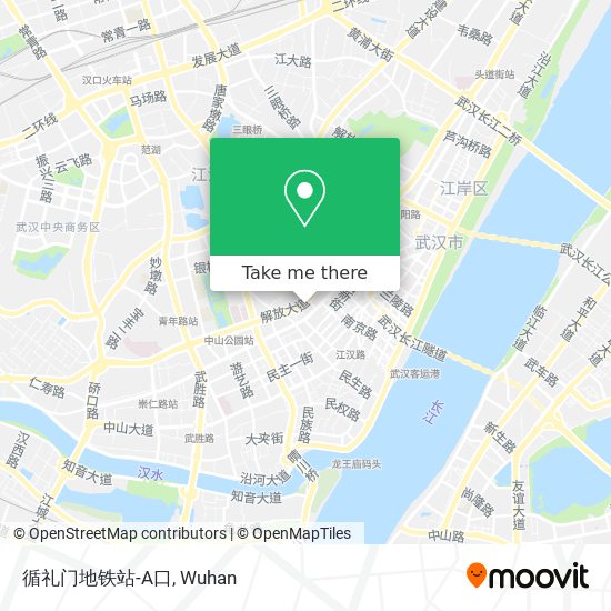 循礼门地铁站-A口 map
