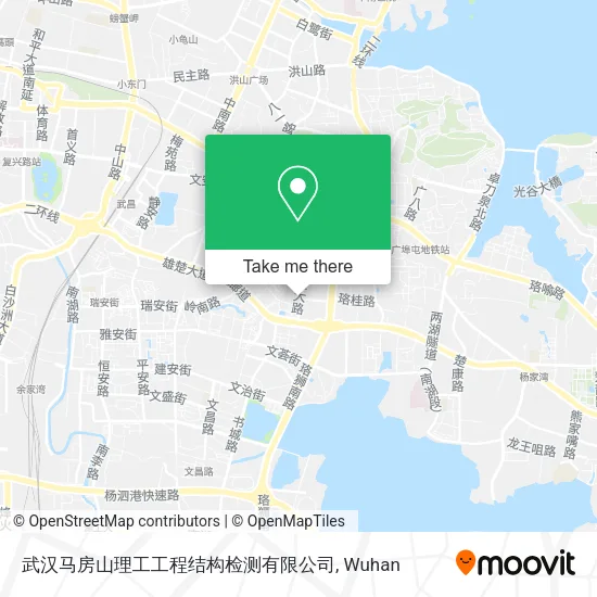 武汉马房山理工工程结构检测有限公司 map