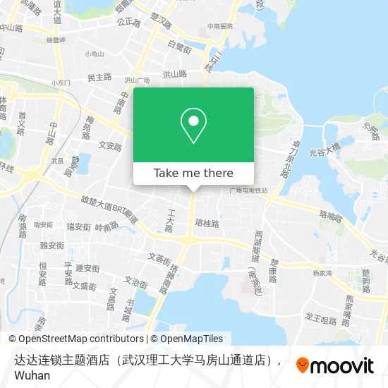 达达连锁主题酒店（武汉理工大学马房山通道店） map