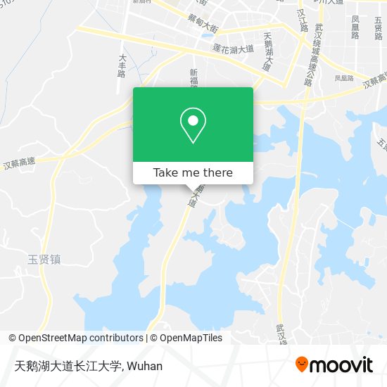 天鹅湖大道长江大学 map