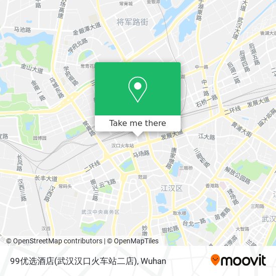 99优选酒店(武汉汉口火车站二店) map