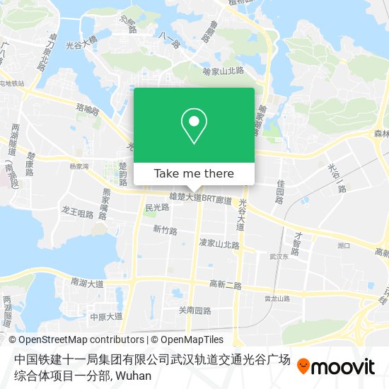 中国铁建十一局集团有限公司武汉轨道交通光谷广场综合体项目一分部 map