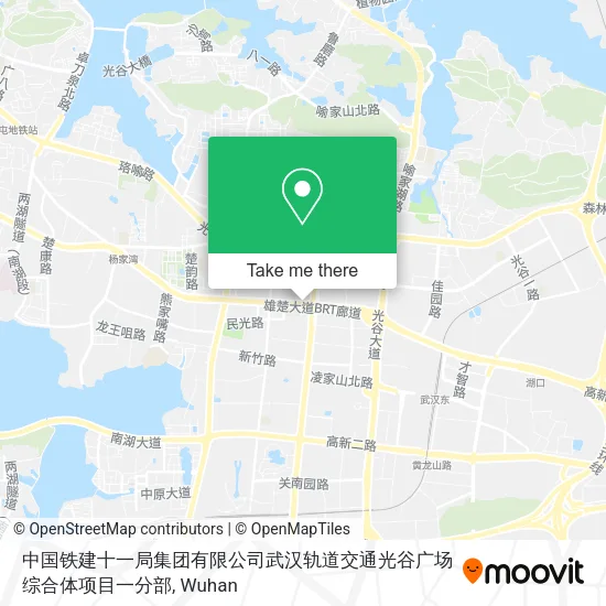 中国铁建十一局集团有限公司武汉轨道交通光谷广场综合体项目一分部 map