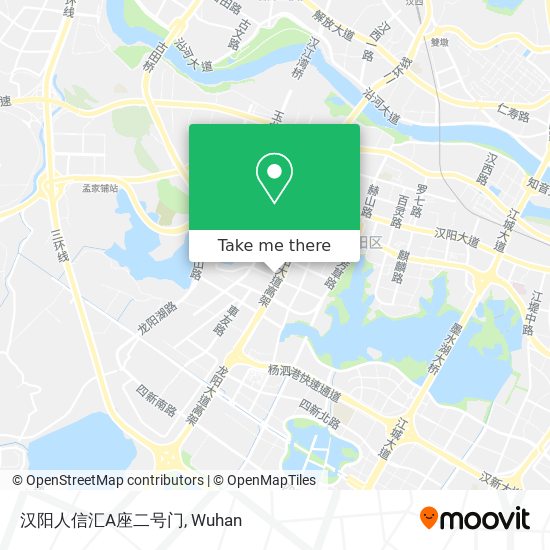 汉阳人信汇A座二号门 map