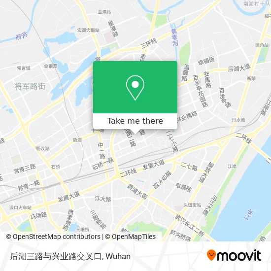 后湖三路与兴业路交叉口 map