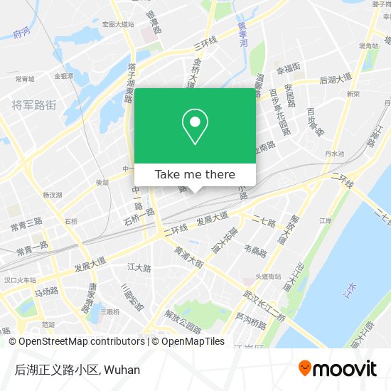 后湖正义路小区 map