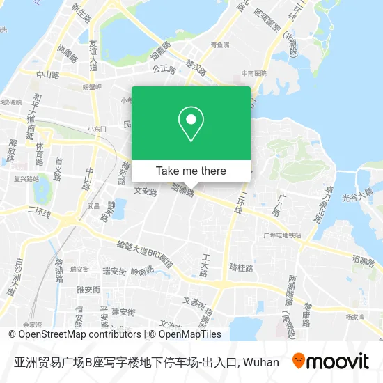 亚洲贸易广场B座写字楼地下停车场-出入口 map