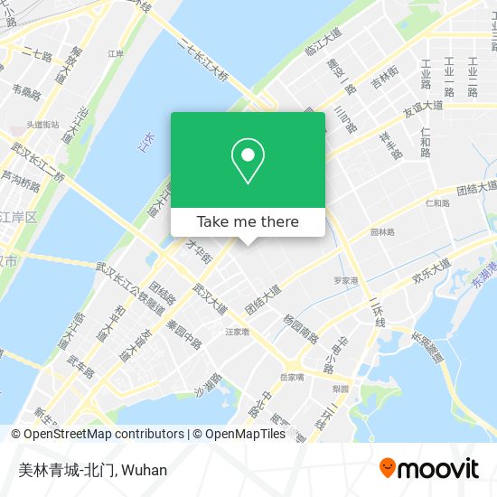 美林青城-北门 map