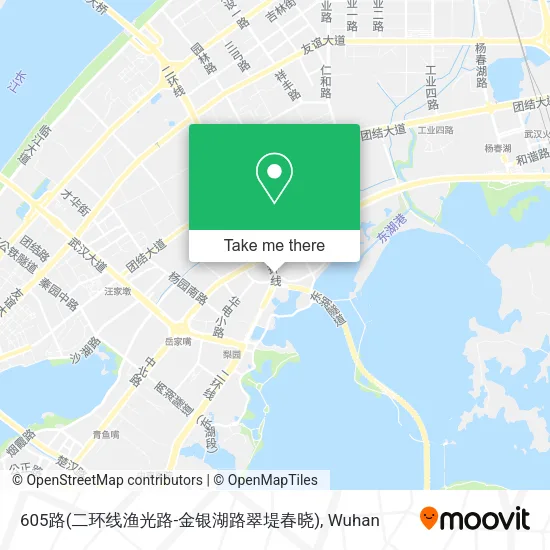 605路(二环线渔光路-金银湖路翠堤春晓) map