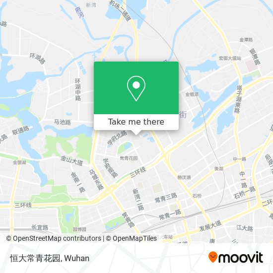 恒大常青花园 map