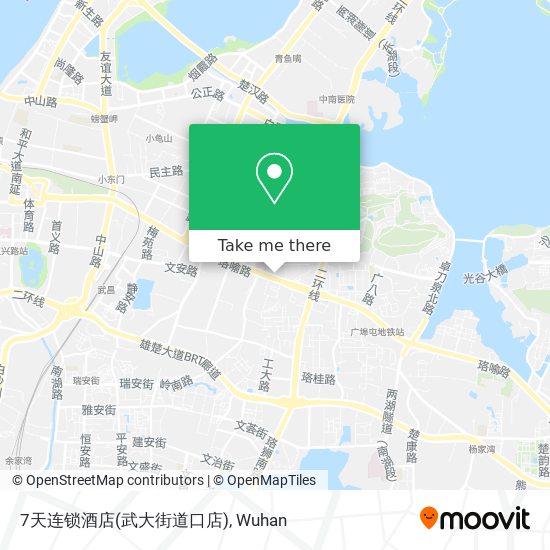 7天连锁酒店(武大街道口店) map