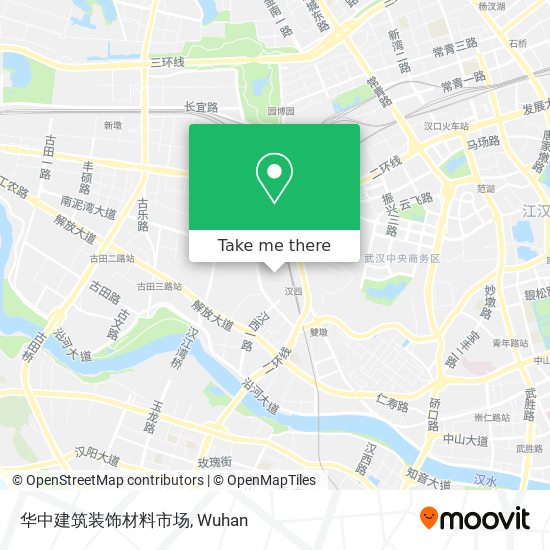 华中建筑装饰材料市场 map