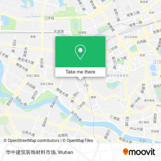 华中建筑装饰材料市场 map