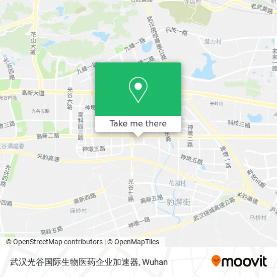 武汉光谷国际生物医药企业加速器 map