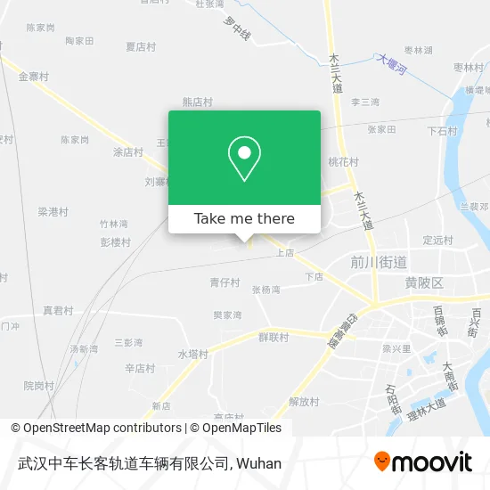 武汉中车长客轨道车辆有限公司 map