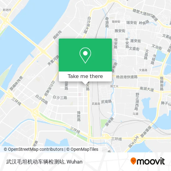 武汉毛坦机动车辆检测站 map