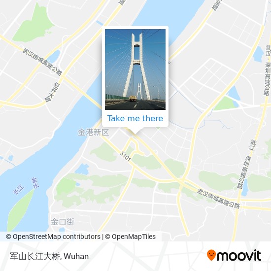 军山长江大桥 map