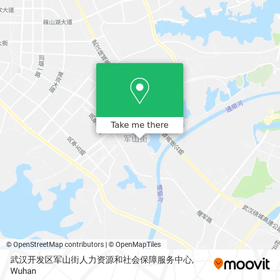 武汉开发区军山街人力资源和社会保障服务中心 map