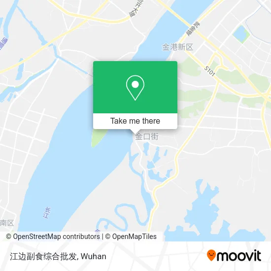 江边副食综合批发 map