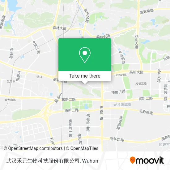 武汉禾元生物科技股份有限公司 map