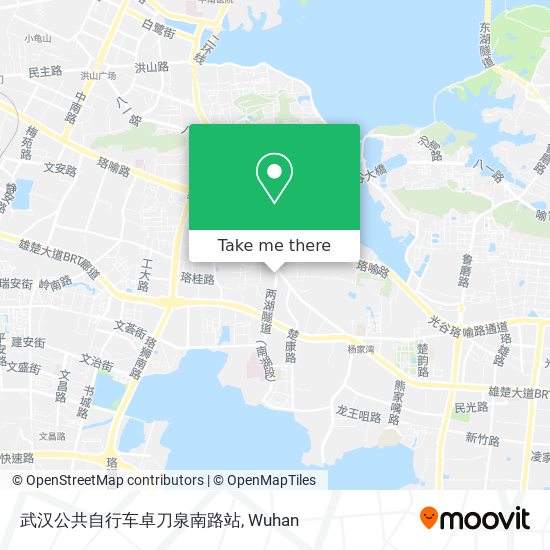 武汉公共自行车卓刀泉南路站 map