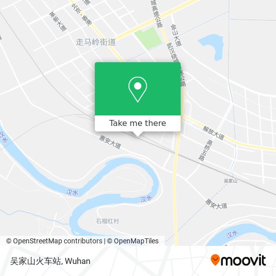 吴家山火车站 map