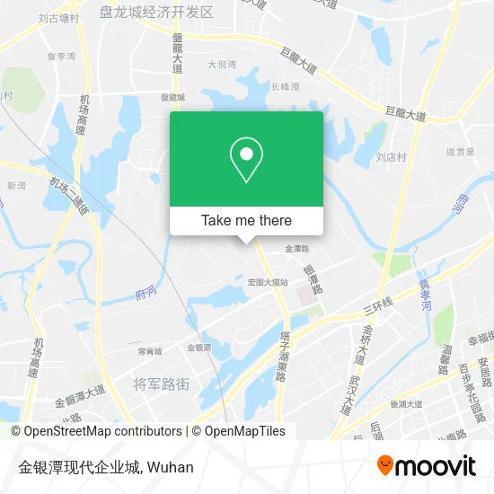 金银潭现代企业城 map