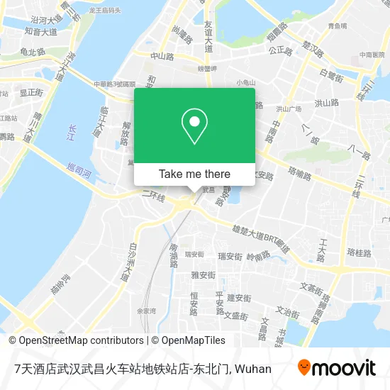 7天酒店武汉武昌火车站地铁站店-东北门 map