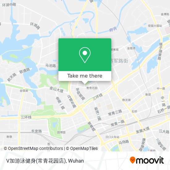 V加游泳健身(常青花园店) map