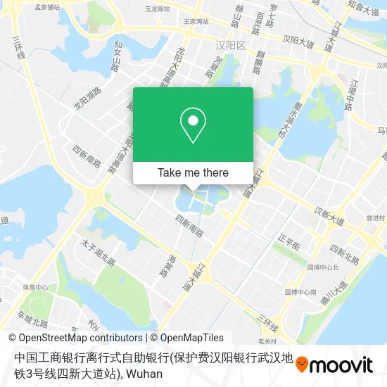 中国工商银行离行式自助银行(保护费汉阳银行武汉地铁3号线四新大道站) map