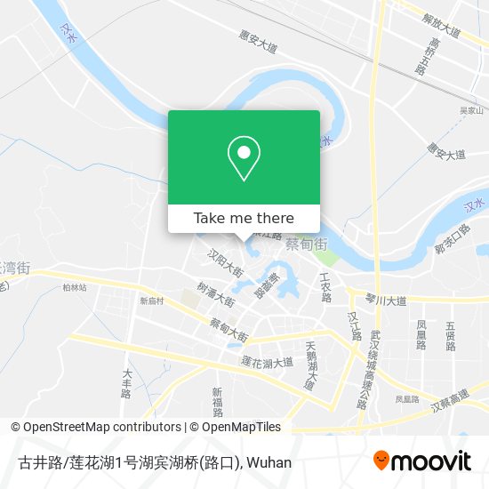 古井路/莲花湖1号湖宾湖桥(路口) map