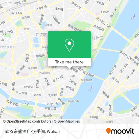 武汉帝盛酒店-洗手间 map