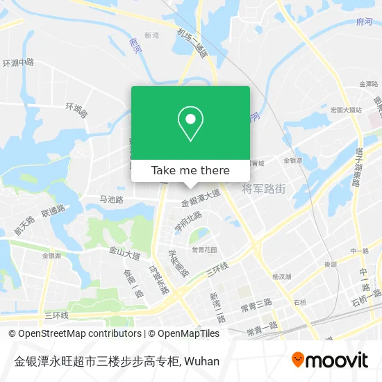 金银潭永旺超市三楼步步高专柜 map