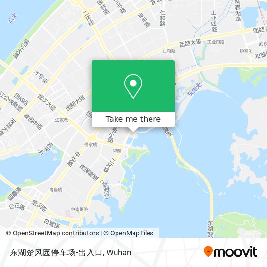 东湖楚风园停车场-出入口 map