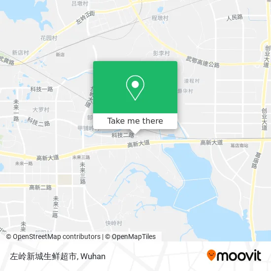 左岭新城生鲜超市 map