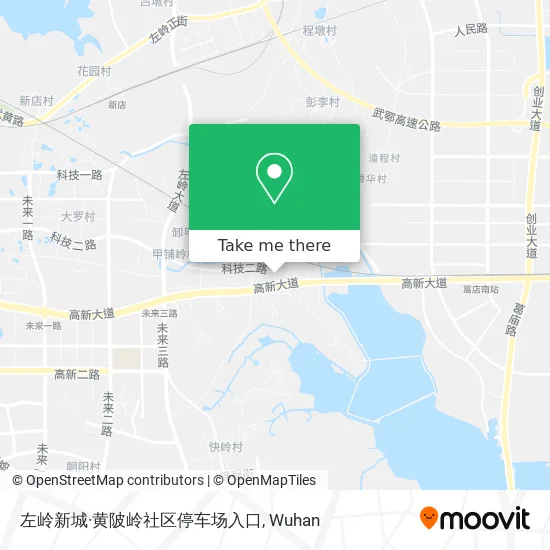 左岭新城·黄陂岭社区停车场入口 map