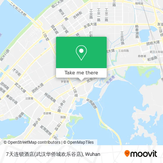 7天连锁酒店(武汉华侨城欢乐谷店) map