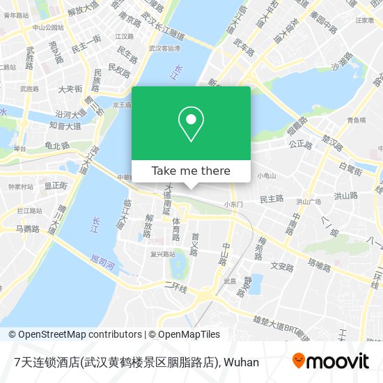 7天连锁酒店(武汉黄鹤楼景区胭脂路店) map