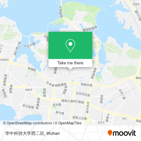 华中科技大学西二区 map
