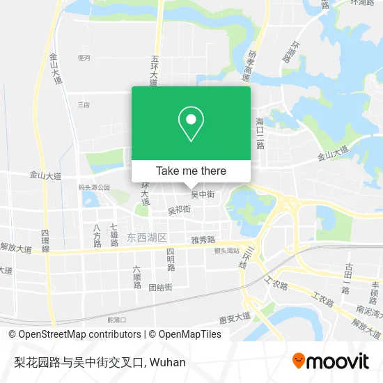梨花园路与吴中街交叉口 map