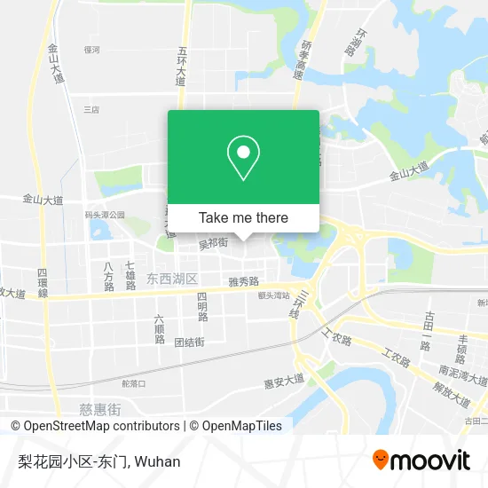 梨花园小区-东门 map