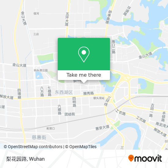 梨花园路 map