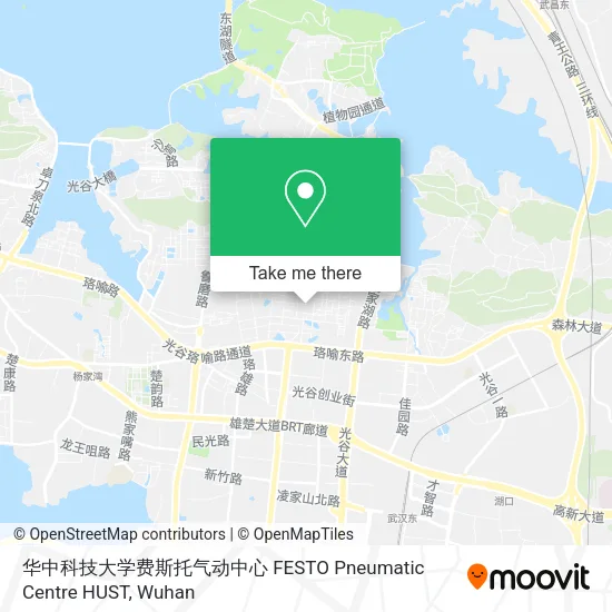 华中科技大学费斯托气动中心 FESTO Pneumatic Centre HUST map