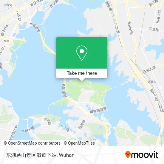 东湖磨山景区滑道下站 map