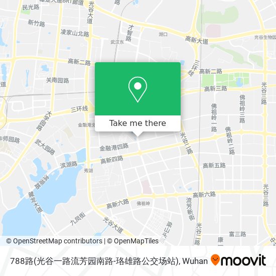 788路(光谷一路流芳园南路-珞雄路公交场站) map